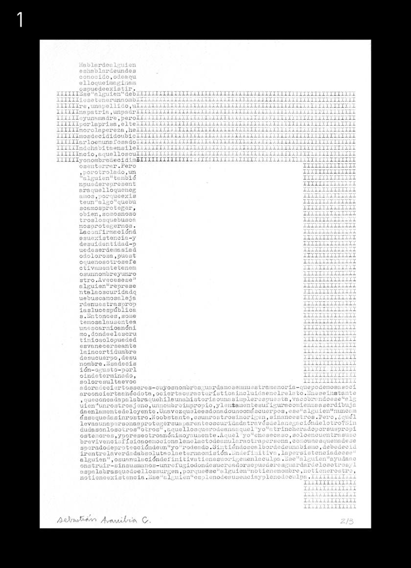 diariodeunalguien Pt. 1 Typewriting edition | Sebastián Arancibia - Imagen 2