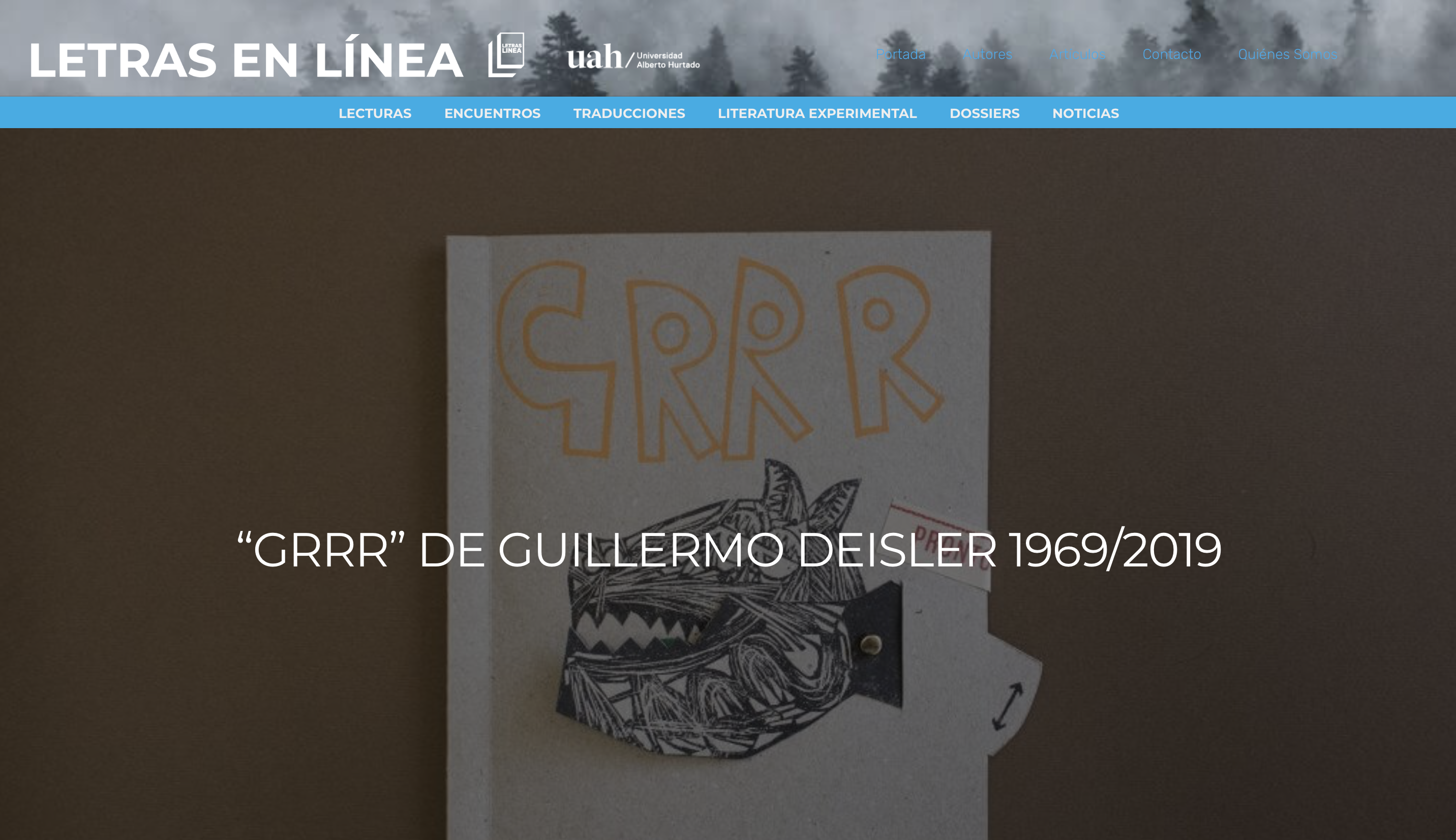 Reseña: ‘Grrr’ de Guillermo Deisler en Letras en Línea